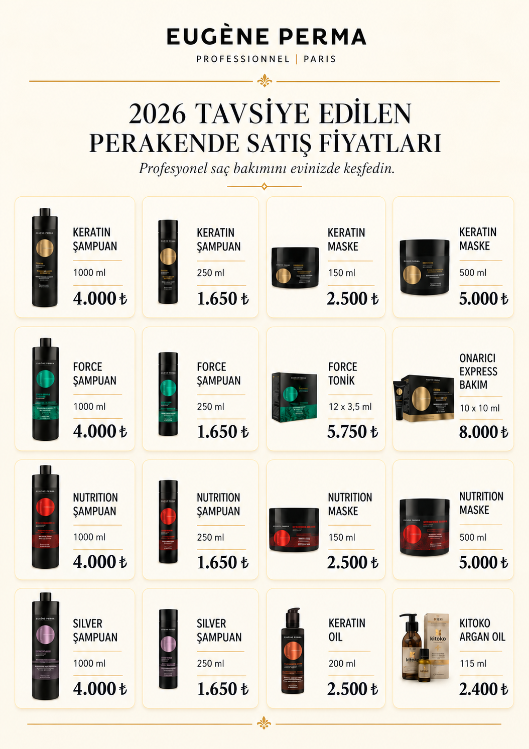 Eugene Perma Fiyat Listesi 
